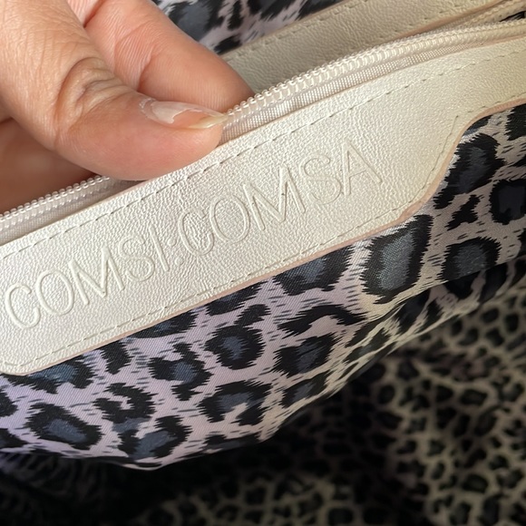 Comsi:Comsa Large Straw Bag with White Strap Handles - Picture 7 of 16